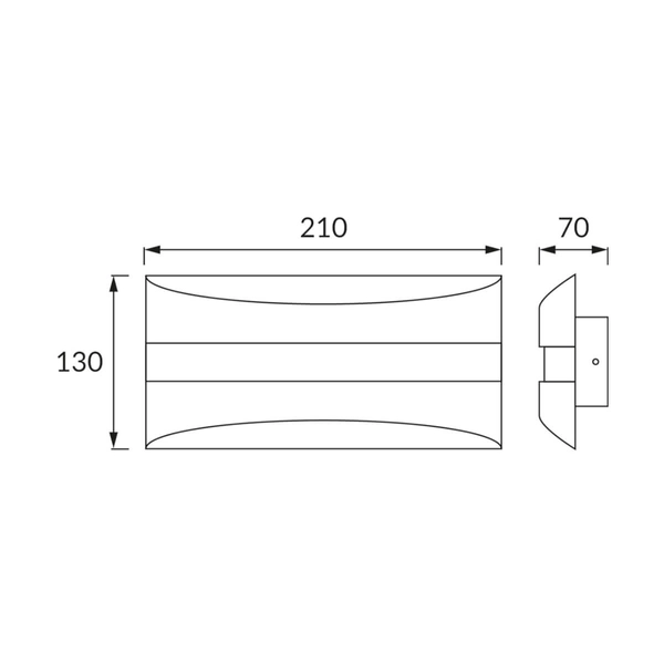 Kinkiet ścienny dekoracyjny Sopran 03741 Ideus LED 6W 4200K biały