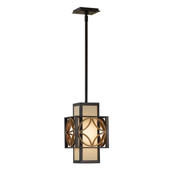 Geometryczna lampa wisząca Remy FE-REMY-P-C Feiss złoty brązowy