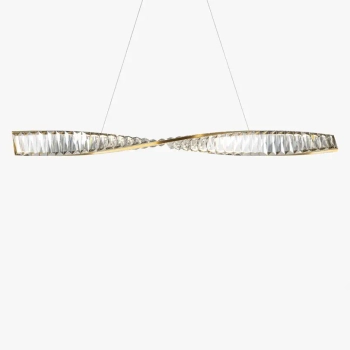 Kryształowa lampa wisząca Krone P097PL-L28BS3K LED 27W 3000K mosiądz