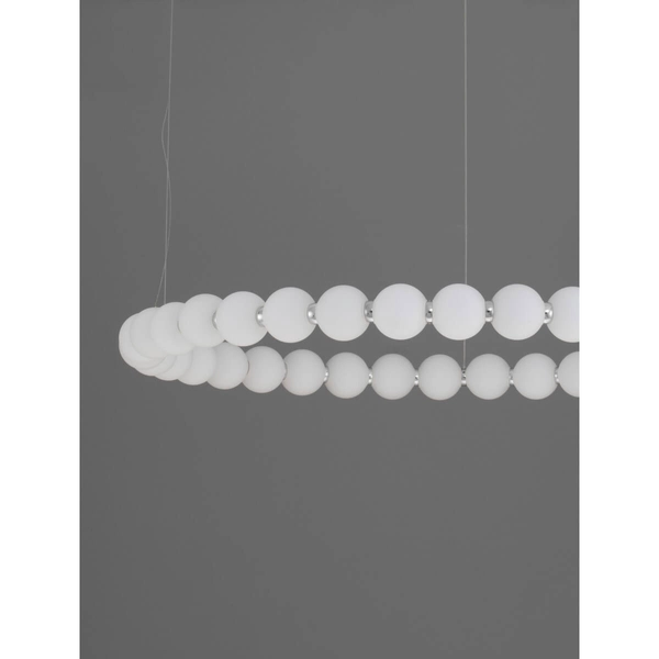 Okrągła lampa wisząca z kulami Moca LE43463 LED 72W 3000K salonowa biała