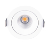 Wpust LAMPA sufitowa CYKLOP H0094 Maxlight podtynkowa OPRAWA metalowa do łazienki LED 12W 3000K oczko okrągłe IP65 białe