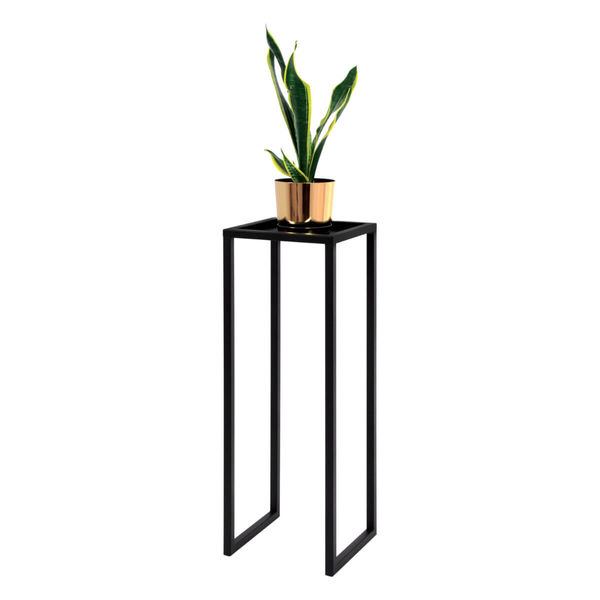 Kwietnik w kształcie stolika Kaja Home KS-08 KWIETNIK ECO L metalowy czarny