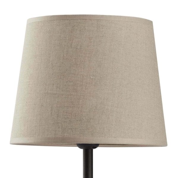 Lampka nocna z tkaninowym abażurem Chicago 5150 TK Lighting szara beżowa