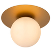 Sufitowa lampa TRICIA 79187/01/02 Lucide kula mosiądz biała