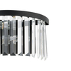 Lampa ścienna glamour Cristal 7633 kinkiet czarny przezroczysty