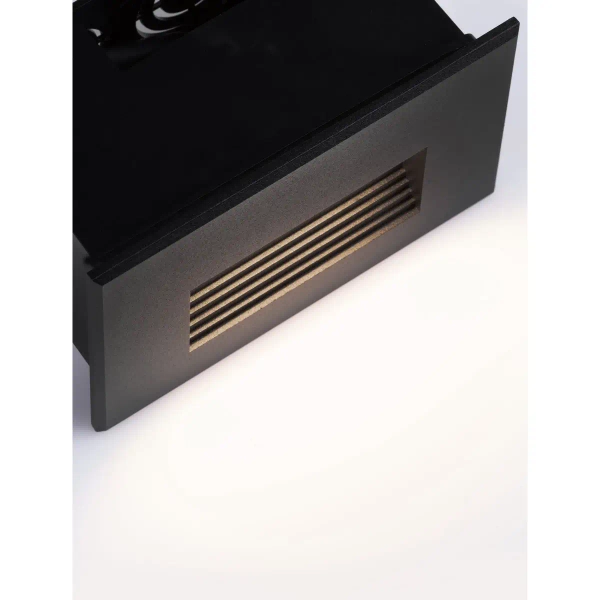 Ogrodowa lampa ścienna CENDILO LE75320 LED 4W 3000K podtynkowa IP65 czarna