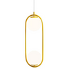 Szklana lampa wisząca Riva 1086H14 zwis loftowa żółta