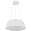 LAMPA wisząca CROTONE 48801CH-45 Globo plisowana OPRAWA zwis LED 45W 3000K - 6000K kryształki biały przezroczysty