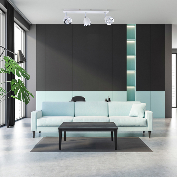Plafoniera LAMPA regulowana CALASA SPL-9372-3A WH Italux metalowe reflektorki sufitowe białe chrom