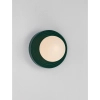 Naścienna lampa porcelanowa MALVANO LE45264 okrągła zielona