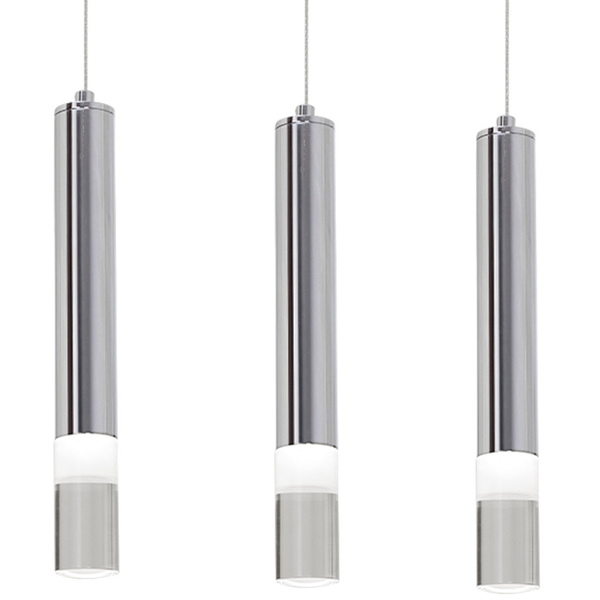 LAMPA wisząca ICE ML323 Milagro zwis OPRAWA listwa sufitowa LED 25W 4000K tuby sople chrom