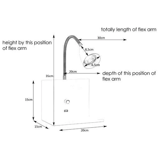 Kinkiet LAMPA ścienna LOGI 107140 Markslojd regulowana OPRAWA na peszlu REFLEKTOREK do czytania biały
