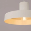 Lampa wisząca BILO SL.1704 beżowa owalna metalowa 1xE27