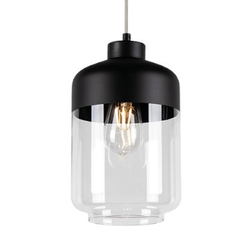 Skandynawska lampa wisząca AMARETTO 15790104 szklana przezroczysty czarny