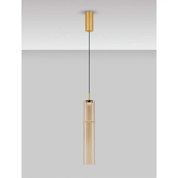 Wisząca lampa tuba SARTANO LE45166 LED 3W 3000K złota