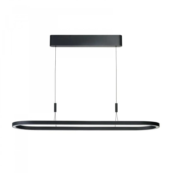 Wisząca nowoczesna lampa ściemnialna nad stół LAYLA LED 50W 3000K AZ6755 czarna aluminiowa