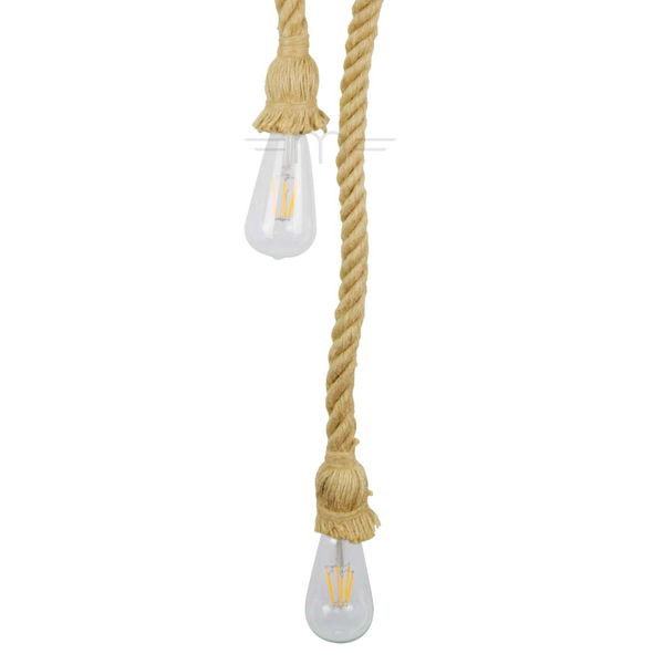Marynistyczna LAMPA wisząca ROPE 307613 Il mio rustykalna OPRAWKA zwis na sznurze beżowy