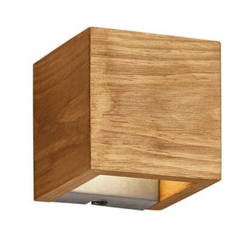 Ścienna lampa kostka BRAD 223710130 LED 4,3W 3000K drewniany