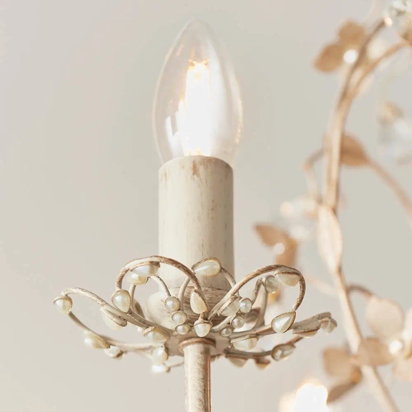 Wisząca lampa glamour Lullaby LULLABY-3CR złoty kremowy