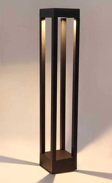 Zewnętrzna lampa stojąca QUBE-GLQ600WW 7W ogrodowa LED 7W 3000K IP65 czarna