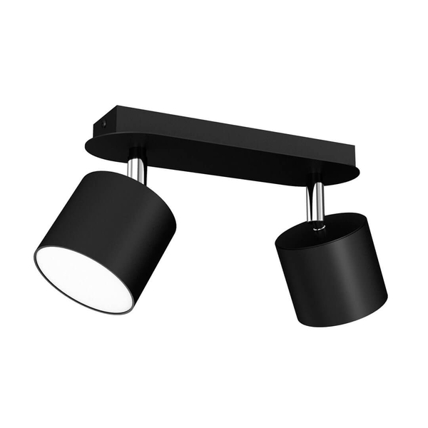 Kierunkowa lampa sufitowa Dixie nowoczesna do jadalni czarna