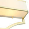 Kinkiet LAMPA klasyczna Gerdo Parette Old Gold Orlicki Design metalowa OPRAWA prostokątna ścienna złota kremowa