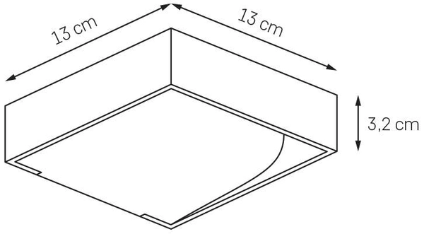 LAMPA ścienna MAZON 20100101 Kaspa metalowa OPRAWA kinkiet LED 6W 3000K kwadratowy biały