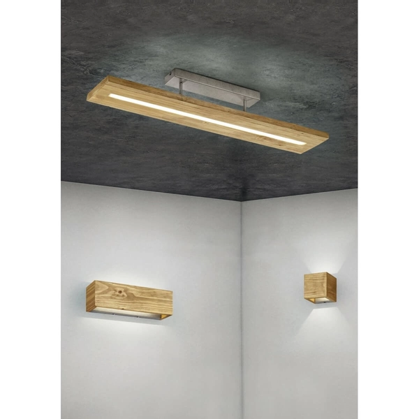 Lampa sufitowa BRAD 623710130 LED 27W 3000K prostokątna drewniany