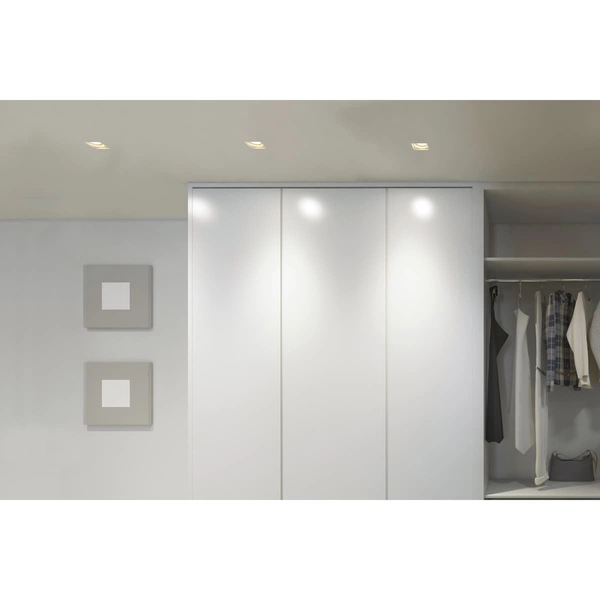 Lampa sufitowa wpustowa Hera AZ3466 Azzardo kwadratowa metalowa biała