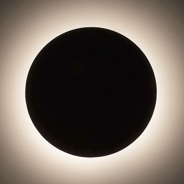 Kinkiet LAMPA ścienna MARLON 1433 Rabalux drewniana OPRAWA okrągła LED 8W 3000K moon czarna