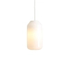 Lampa wisząca kremowa FLASK 1xE27 kuchenna szklana 8500G20_M