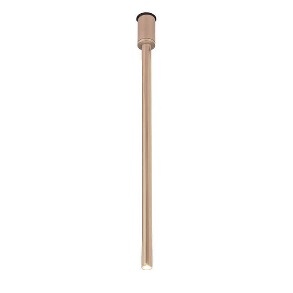 Sufitowa podłużna lampa tuba ALHA 9683 Dohar metalowa platynowa