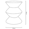 Geometryczny stolik na korytarz Turn KH1501100198 King Home beżowy