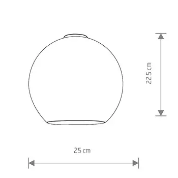 Klosz sufitowy Cameleon Polaris 10201 Nowodvorski szklany miedziany