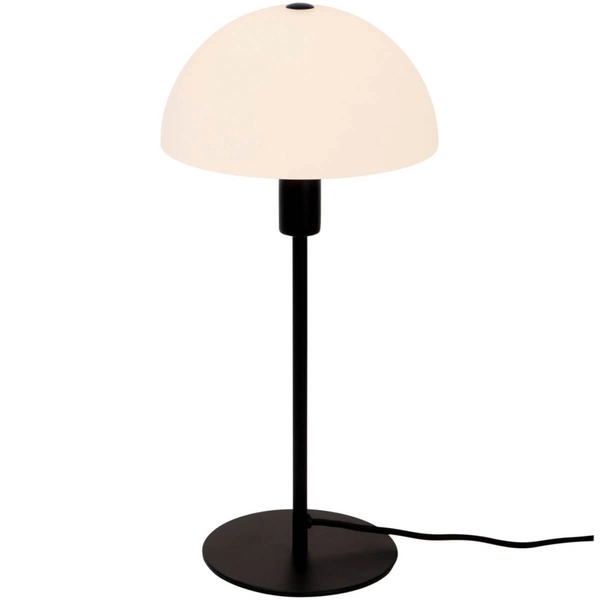 Nocna lampka grzybek Ellen 2112305003 do sypialni czarny biały