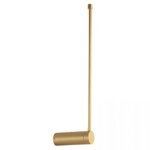 Naścienna ledowa lampa 20115 LED 12W 3000K podłużna stick złoty