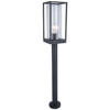 Stojąca LAMPA zewnętrzna FLAIR 7288801012 Lutec ogrodowa OPRAWA słupek outdoor IP44 czarny przezroczysty