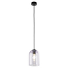 Wisząca lampa do sypialni Molly 10299 tubka fioletowa czarna