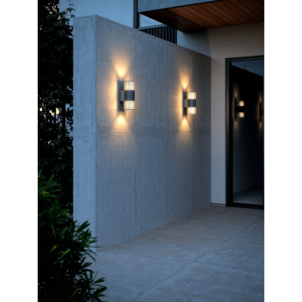 Zewnętrzna lampa ścienna ALUDRA 2418121250 IP54 tuba antracyt