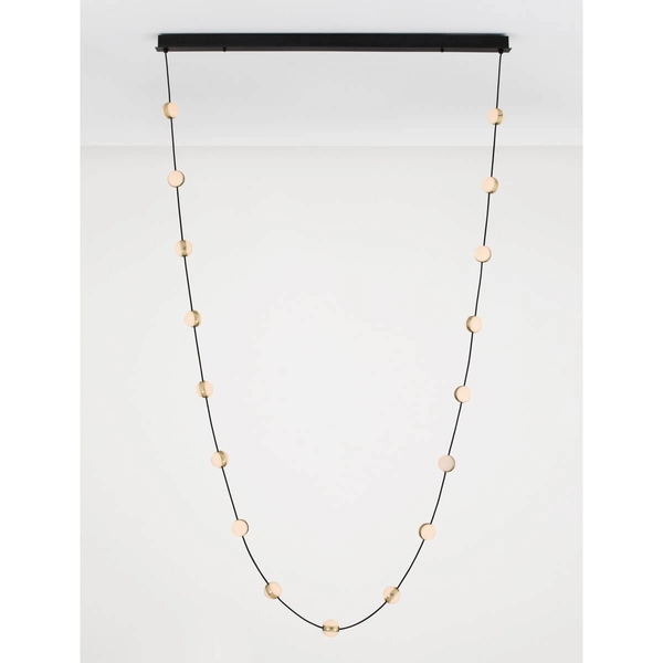 Lampa zwisająca nad stół CUTERVO LE44604 LED 54W 3000K bubbles czarna złota biała