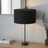 Lampa stołowa Lessina 100440 Endon na komodę transparentna czarna
