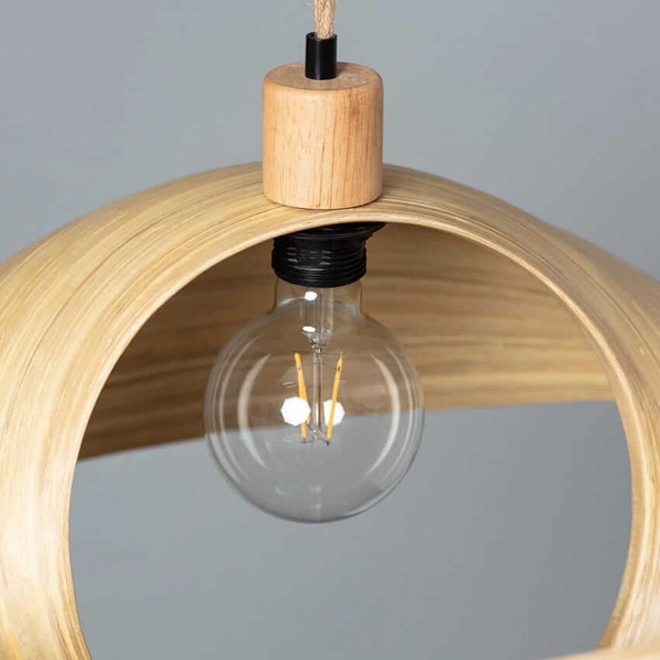 Jadalniana lampa wisząca japandi Boho ABR-NLW27-BH-E27 boho naturalny