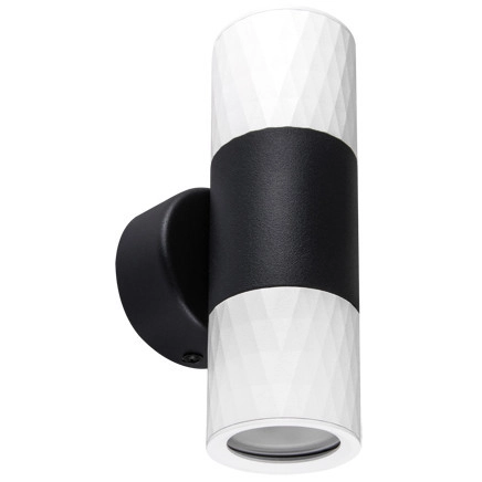 Kinkiet LAMPA ścienna PIANO 03882 Ideus metalowa OPRAWA loftowa tuba czarna biała