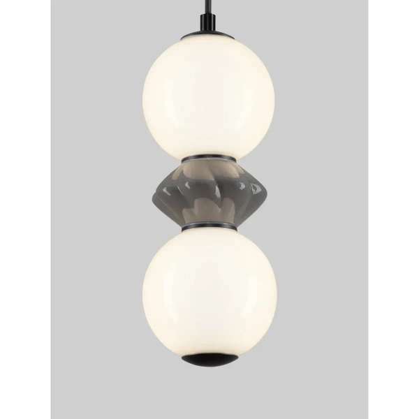 Ceramiczna wisząca lampa MONRETA LE45230 LED 10W 3000K nad stół szara biała