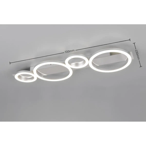 Lampa sufitowa LUMOS R64821106 LED 26,5W 4000K na pilota chrom