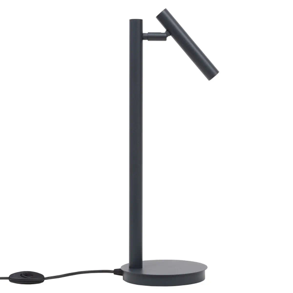 Stołowa lampa do sypialni Sopel 41478 tubka z wtyczką grafitowa