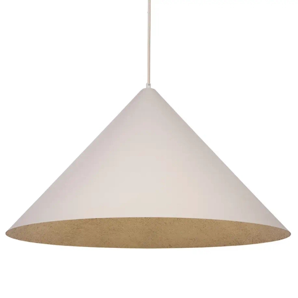 Stożkowa lampa zwisowa VESUVIO 41068 nad wyspę złota beżowa