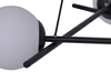 Lampa wisząca Arton K-4966 z kulistymi kloszami biała czarna