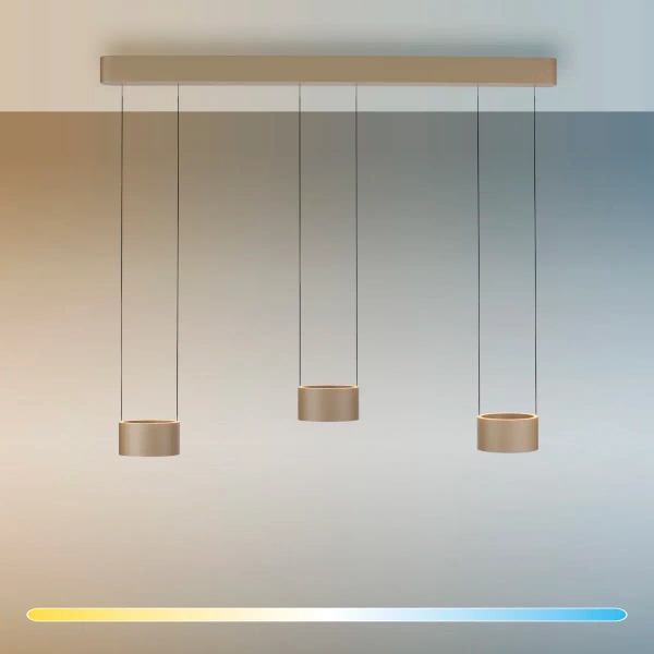 Wisząca lampa sterowana na pilot PURE CLIPSE brązowa 2473-97 3xLED 5W 2200-5000K CCT