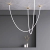 Wisząca lampa wężyk Skyline LWSL-WW-1M LED 20W 3000K złota biała